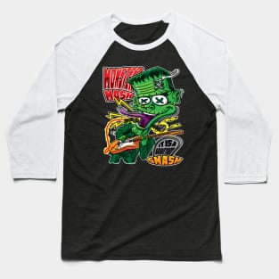 Monster Mash Frankenstein on Guitar Baseball T-Shirt